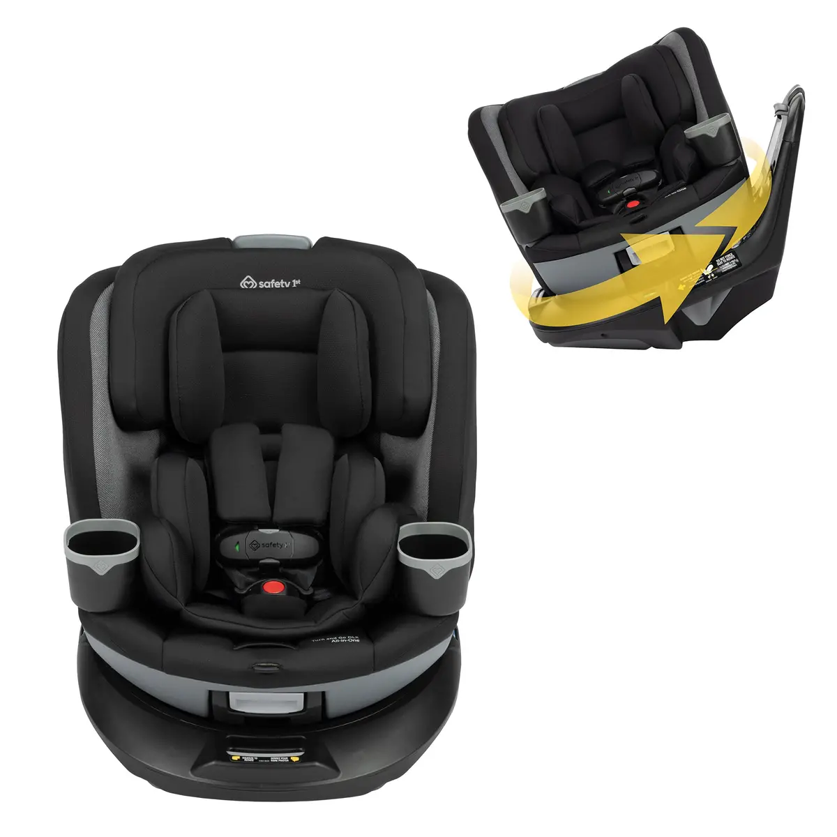 Turn And Go 360 Dlx Rotating All-In-One Convertible Car Seat 1