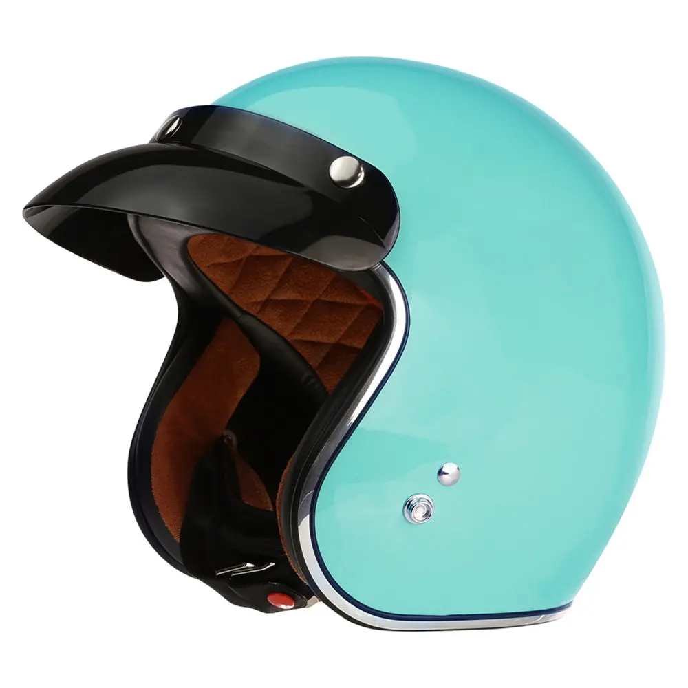 Prima Helmet (Turquoise, 3/4 Open Face); Genuine Color Match 1