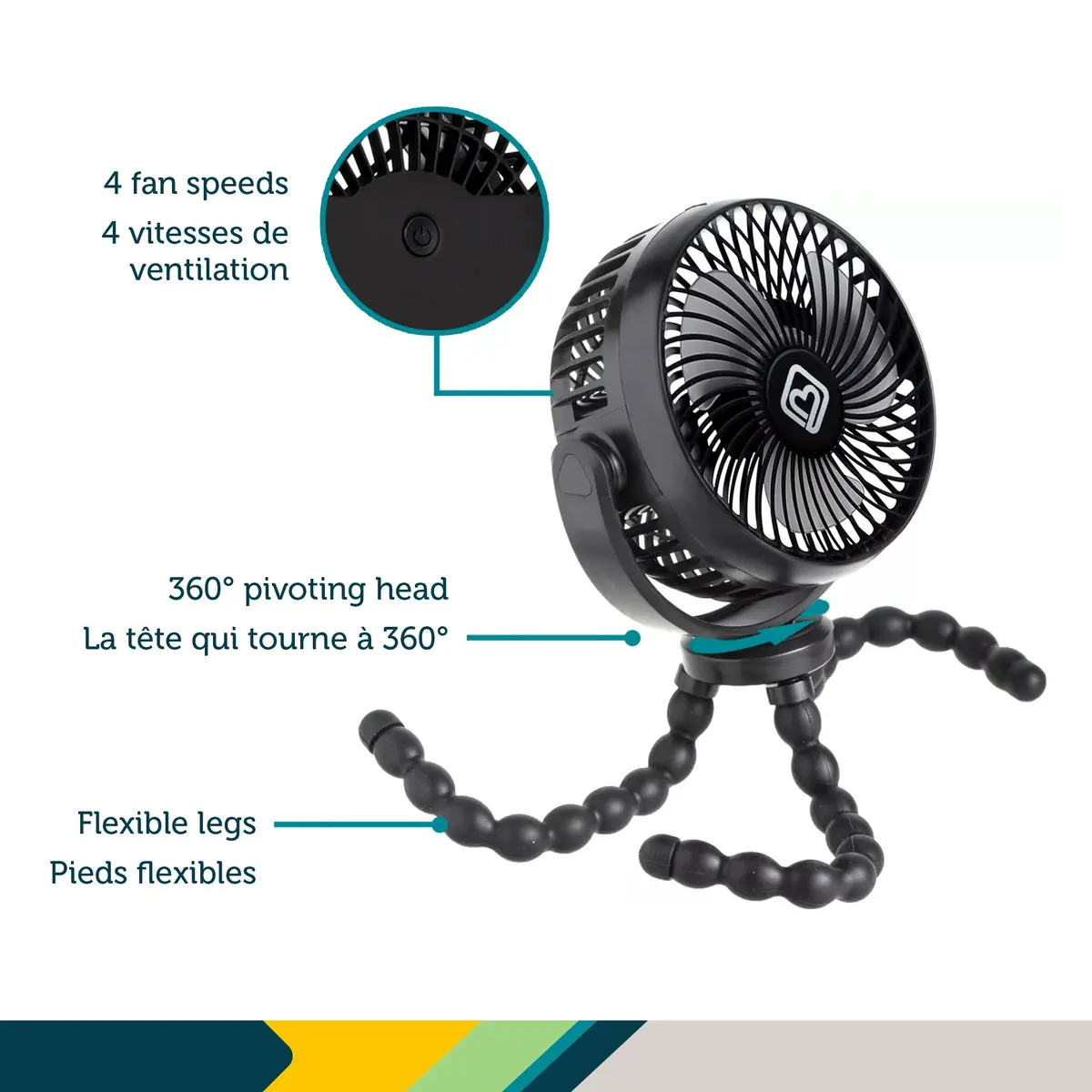 Portable Stroller Fan 2
