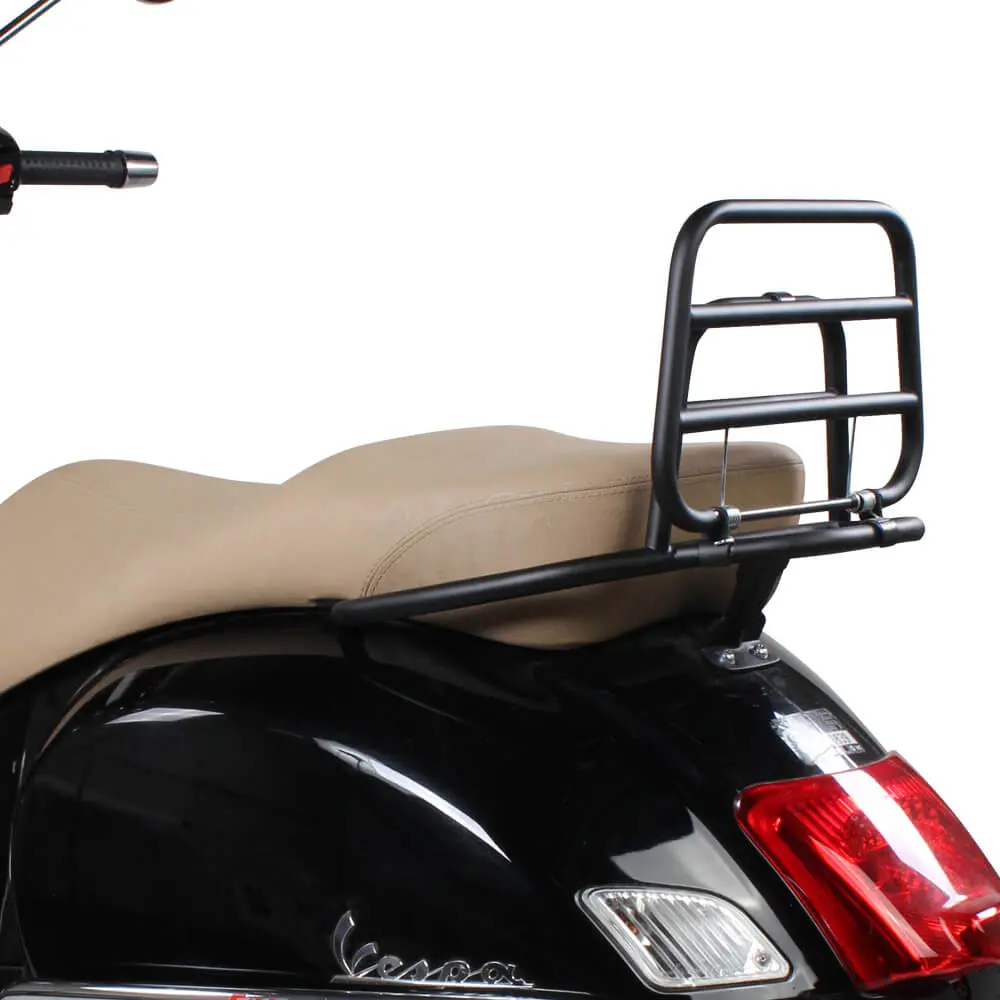 Rear Rack (Fold Down, Black); Vespa Gts 2