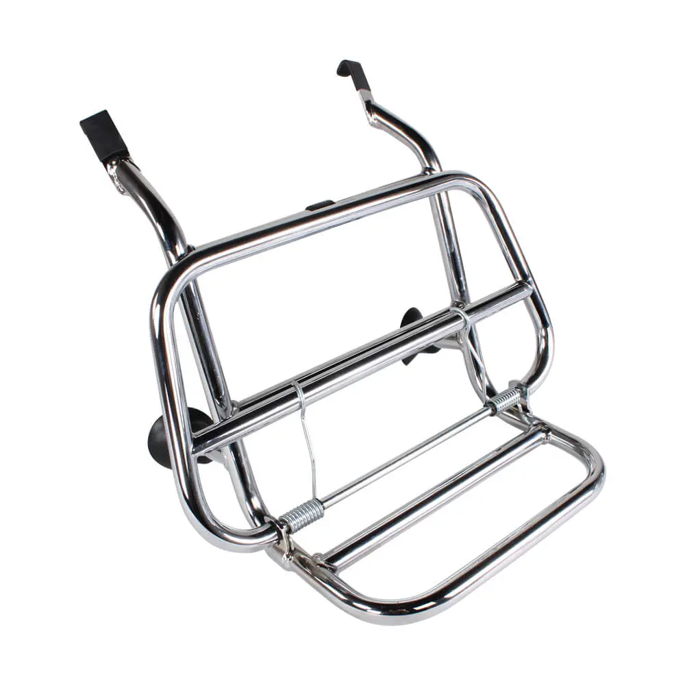 Cuppini Chrome Front Rack; Vespa Primavera And Sprint 1