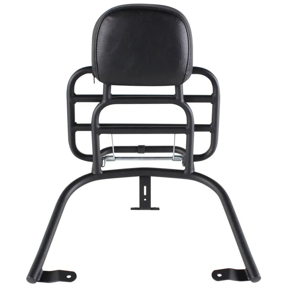 Prima Rear Rack (Backrest, Black); Vespa Gts 1