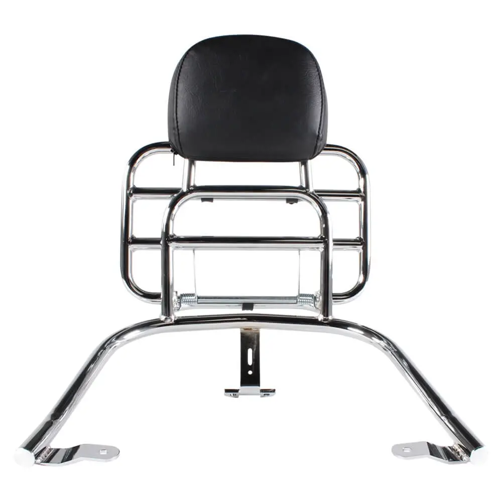 Prima Rear Rack (Backrest, Chrome); Vespa Gts 1