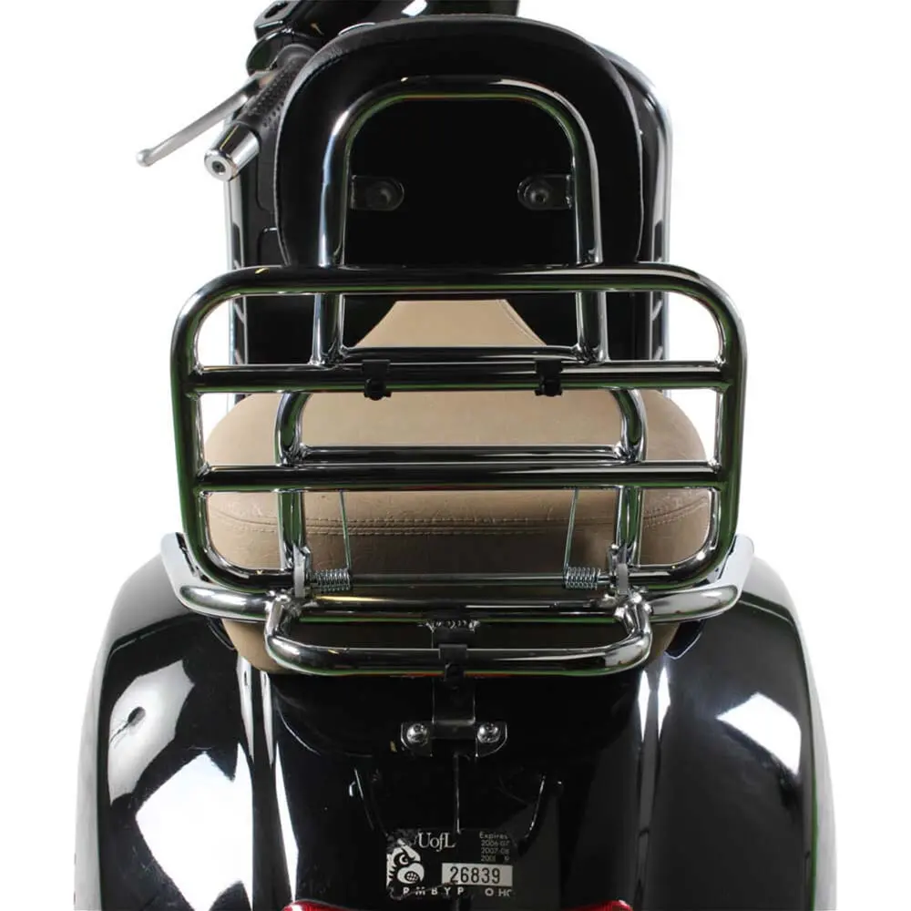 Prima Rear Rack (Backrest, Chrome); Vespa Gts 2