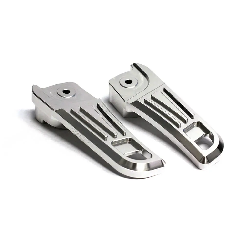 Ncy Footrest Covers (Aluminum, Silver); Honda Pcx 1