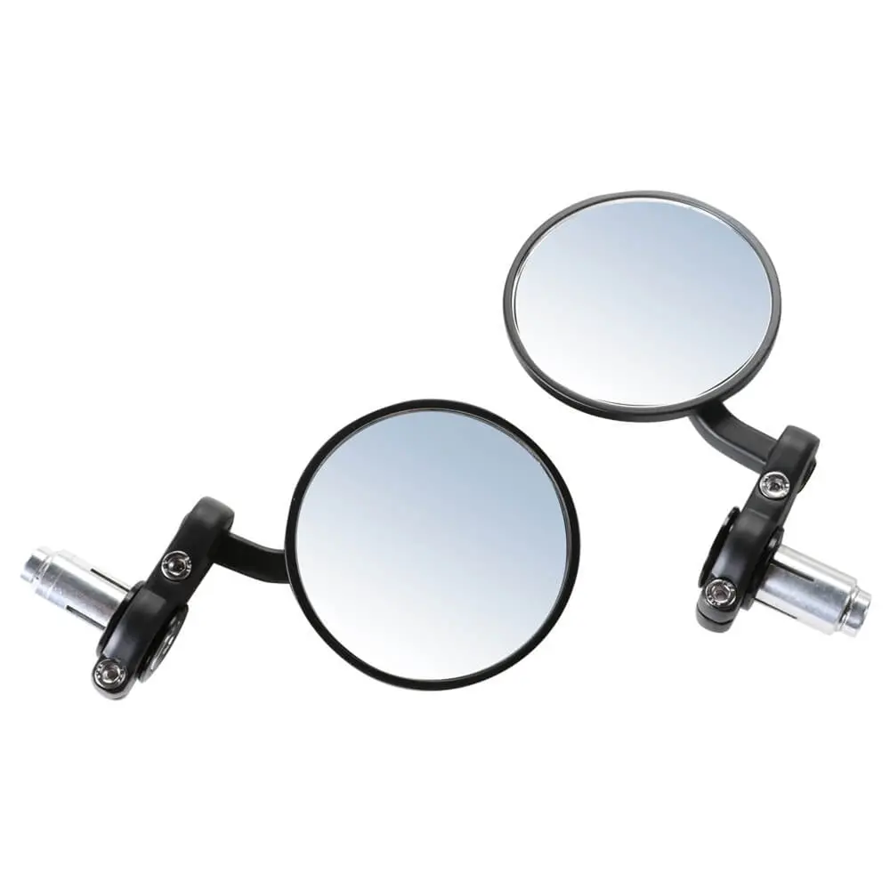 Prima Motorcycle Billet Bar End Mirror Set (Black); G400c 1