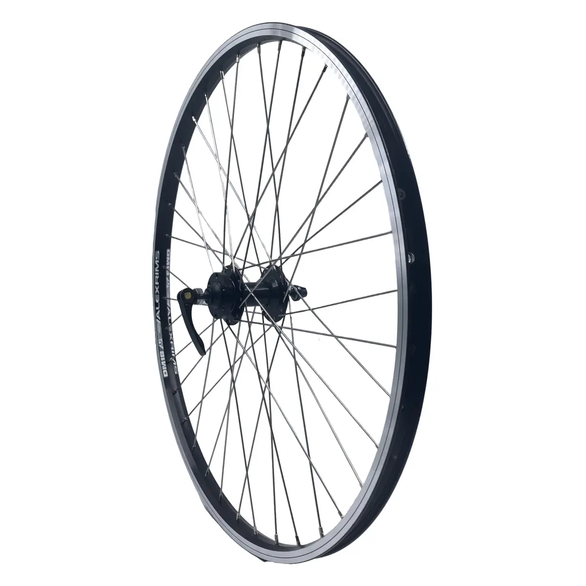 Alex Dm18 26-Inch 9X100 Qr Front Disc Black Silver Wheel 1