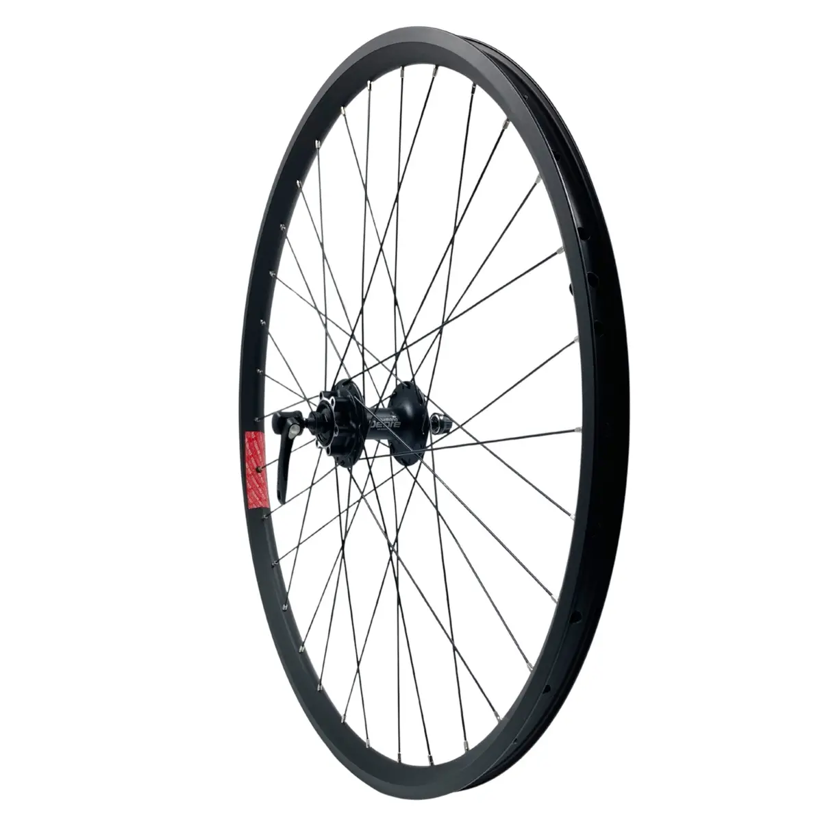 Sta-Tru 26 Inch Front Black Tr21v / Shimano Tubeless Disc 32H Wheel 9X100 Qr 1