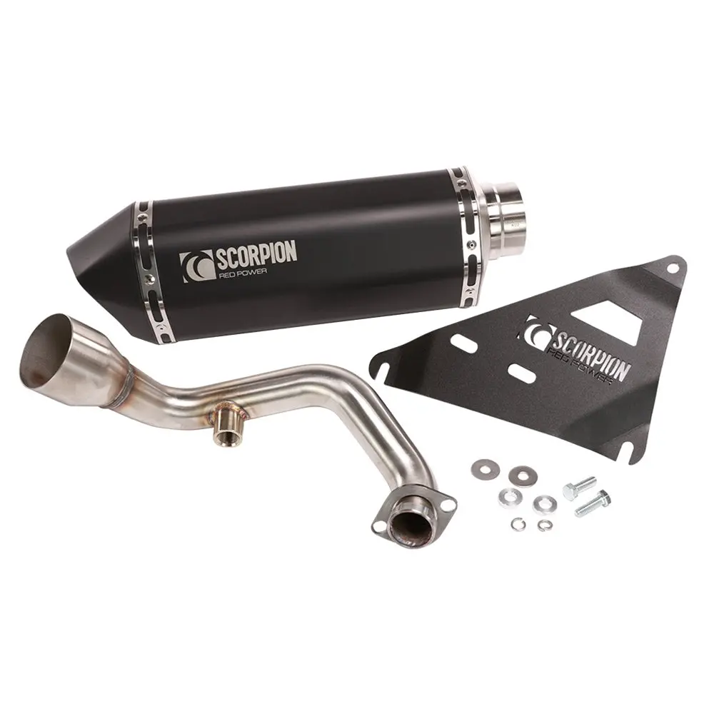 Scorpion Exhaust (Black); Royal Alloy Gp300s 1