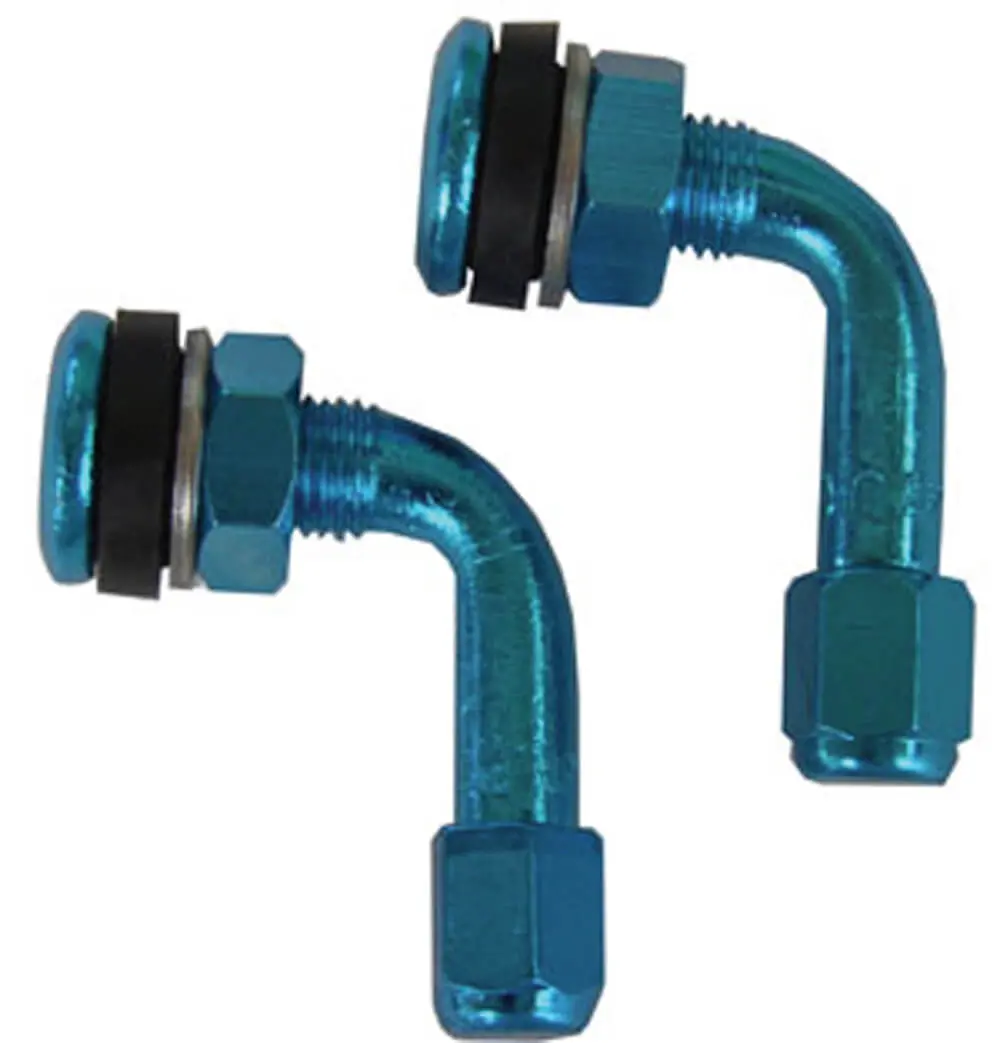 Ncy 90Â° Valve Stem (Blue, Tubeless, Low Pro); Universal 1