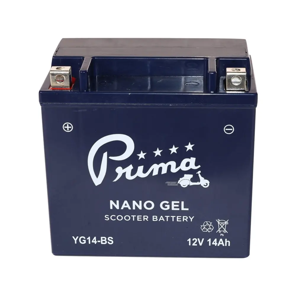 Prima Gel Battery (12V Yg14-Bs); Piaggio Mp3, Bv, Suzuki 1