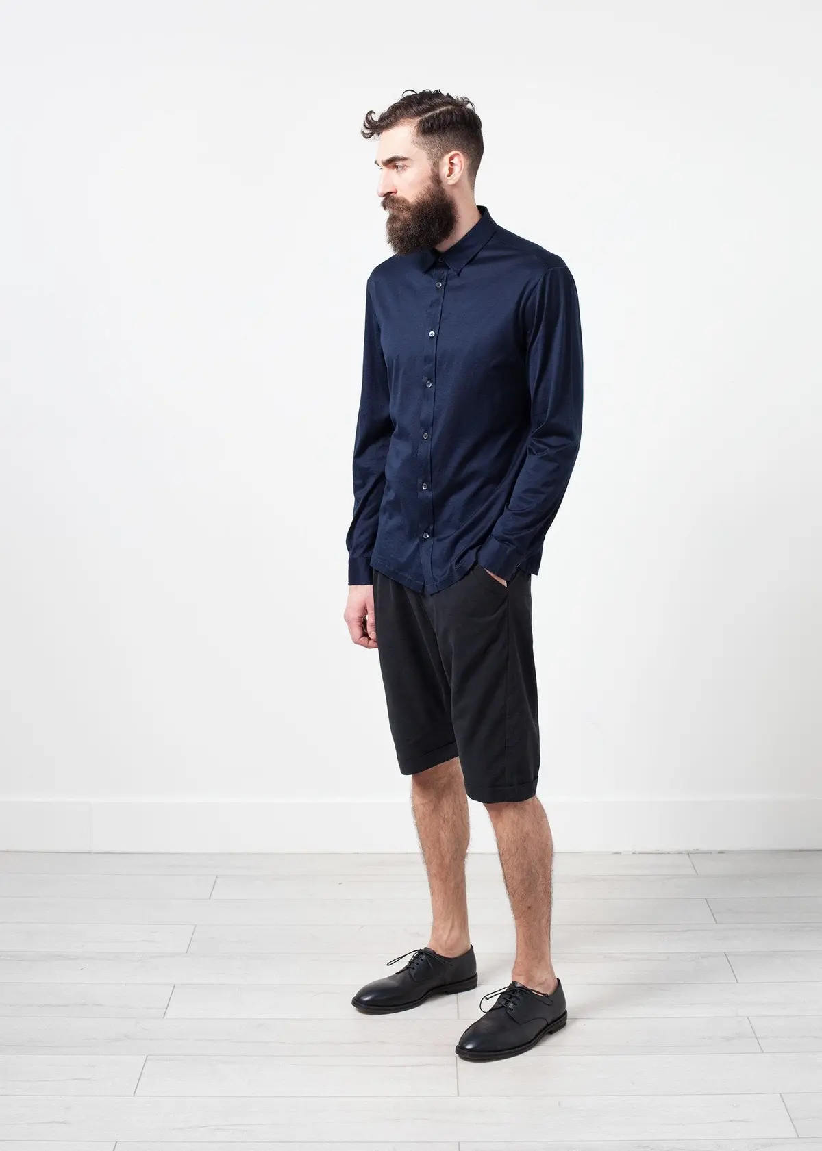 Scotland Button-Up In Navy 3