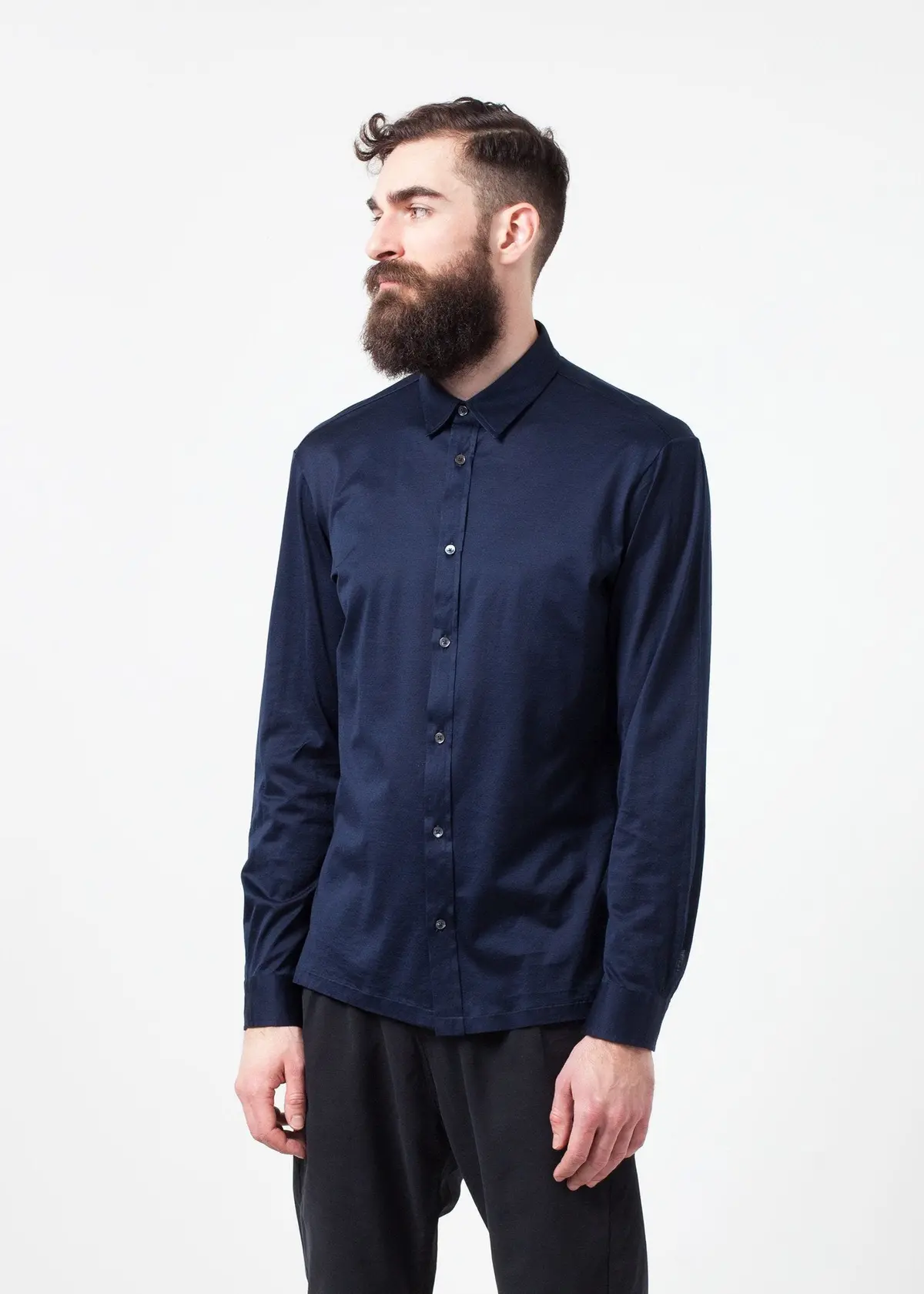 Scotland Button-Up In Navy 1