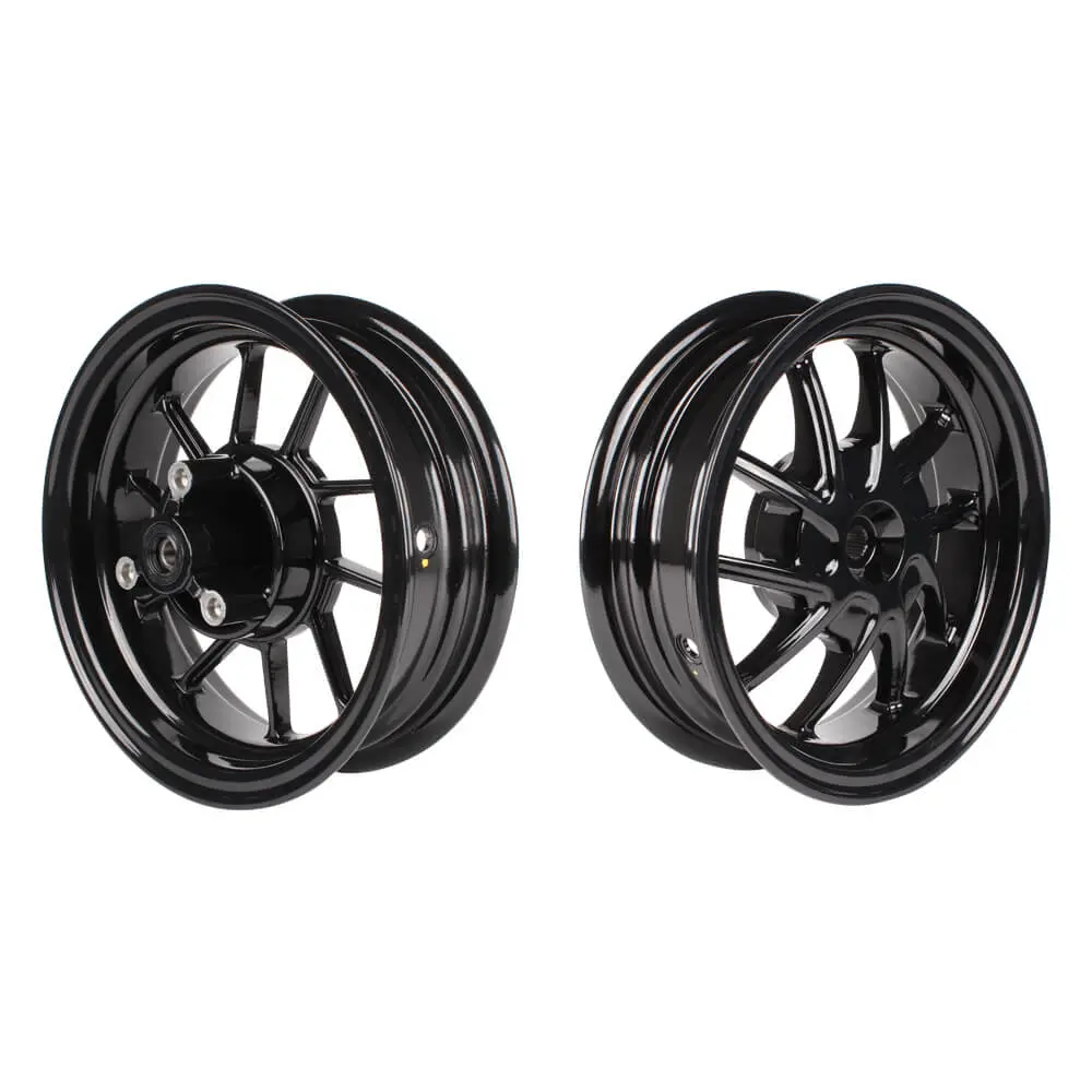 Ncy Ruckus Wheel Set (Black Ice, Hustler, 10"); Honda Ruckus 1
