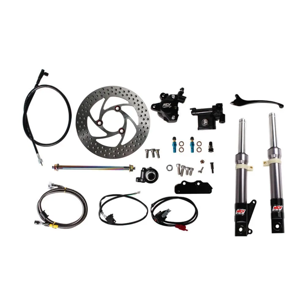Ncy Front End Kit (Titanium Grey, No Rim); Honda Ruckus 1