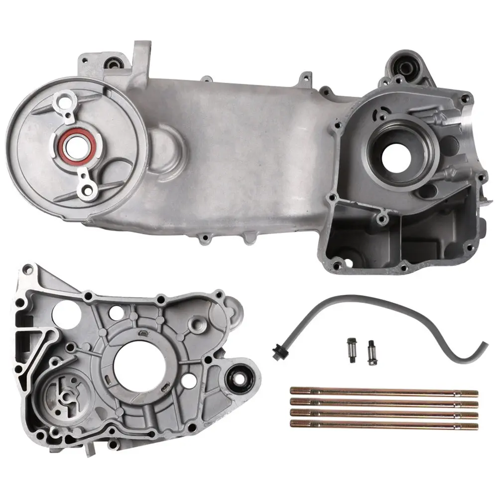Blue Line Gy6 Engine Case Assembly (Short): Complete 1