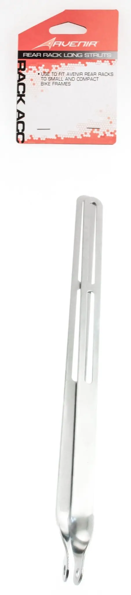 Avenir Rear Rack Long Struts Steel For Rear Bike Bicycle Racks Silver New 1