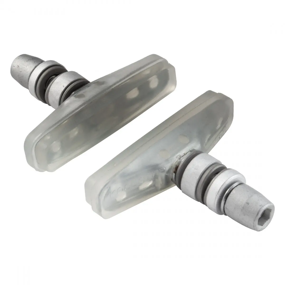Kool-Stop Flatland Pads, Threaded, Pair - Clear 1