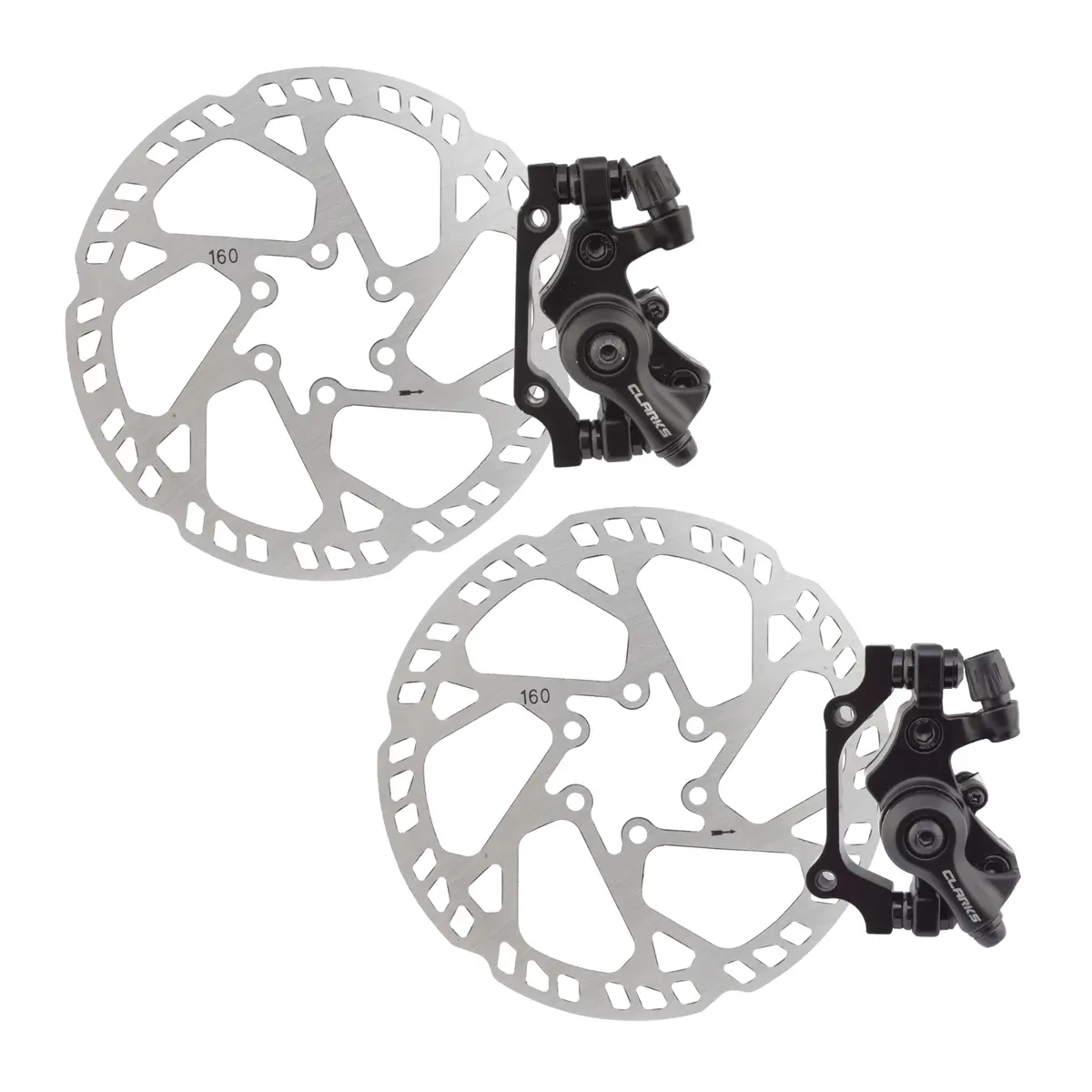 Clarks Cbs-03 Front And Rear 160Mm E-Bike Mechanical Disc Brake Kit 1