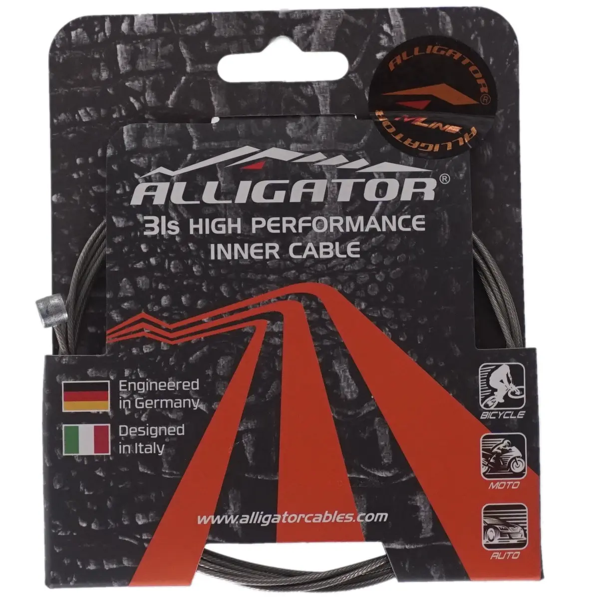 Alligator Mountain Bike Brake Cable Stainless Steel 1.5X1700mm 1