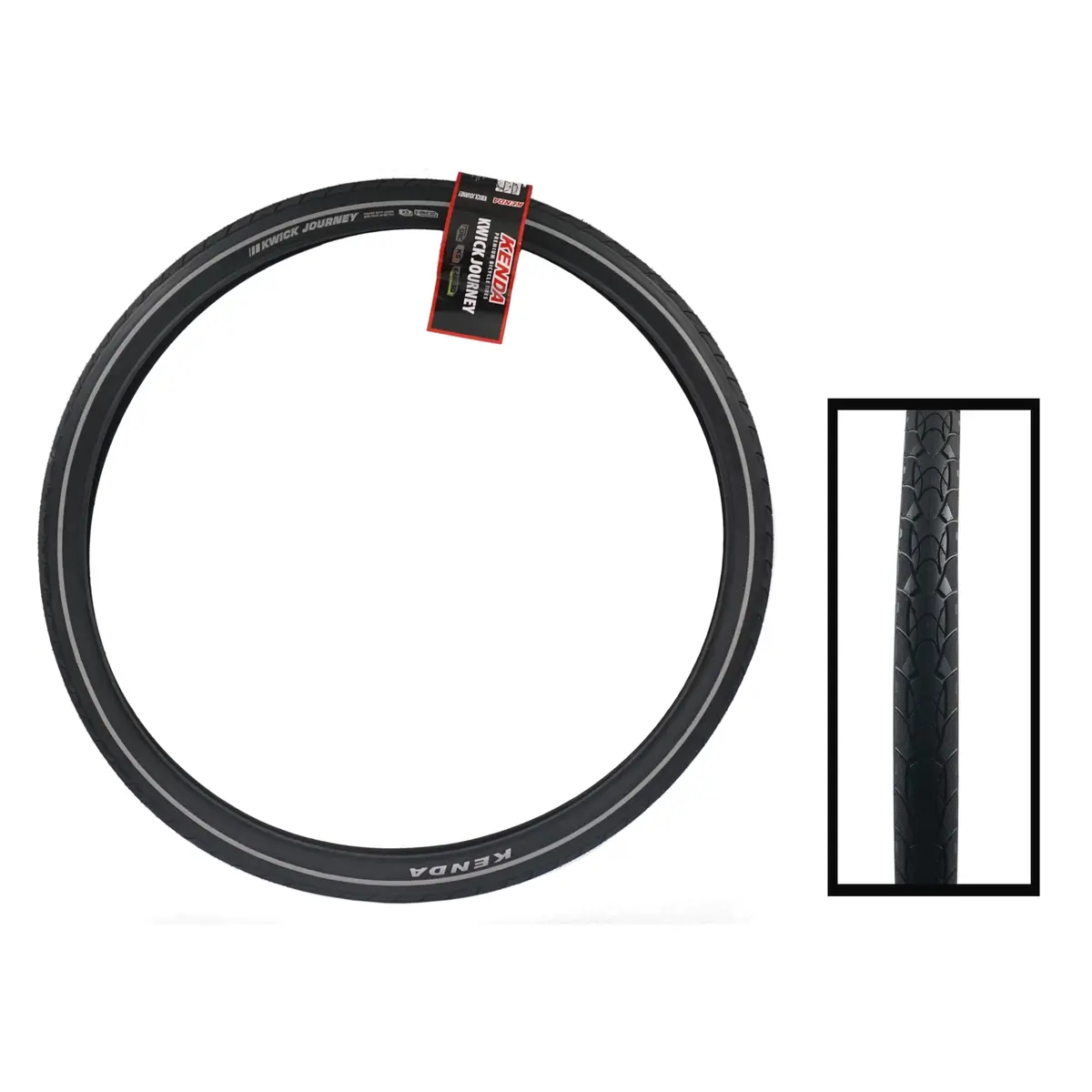Kenda K1129 Kwick Journey 700C K-Shield Reflective E-Bike Ready Tire 2