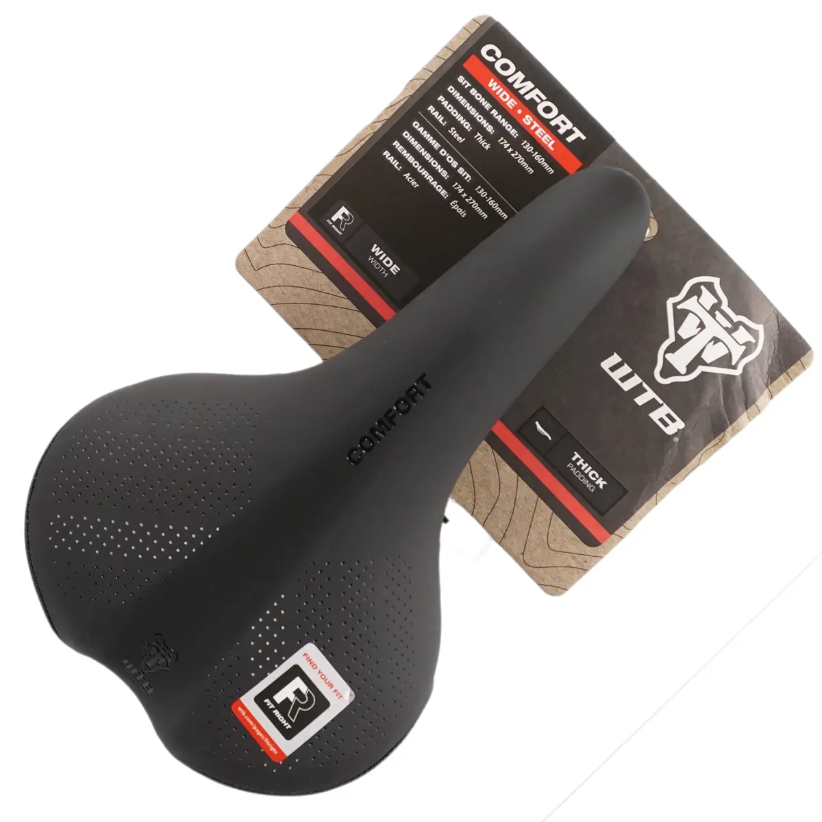 Wtb Comfort Steel Rail Wide Saddle 1