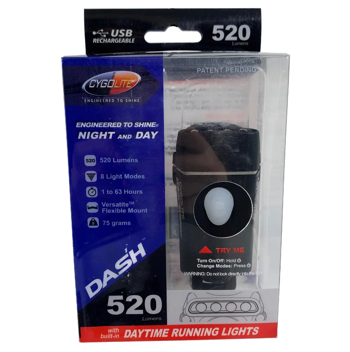 Cygolite Dash 520 Usb Rechargeable Head Light 1