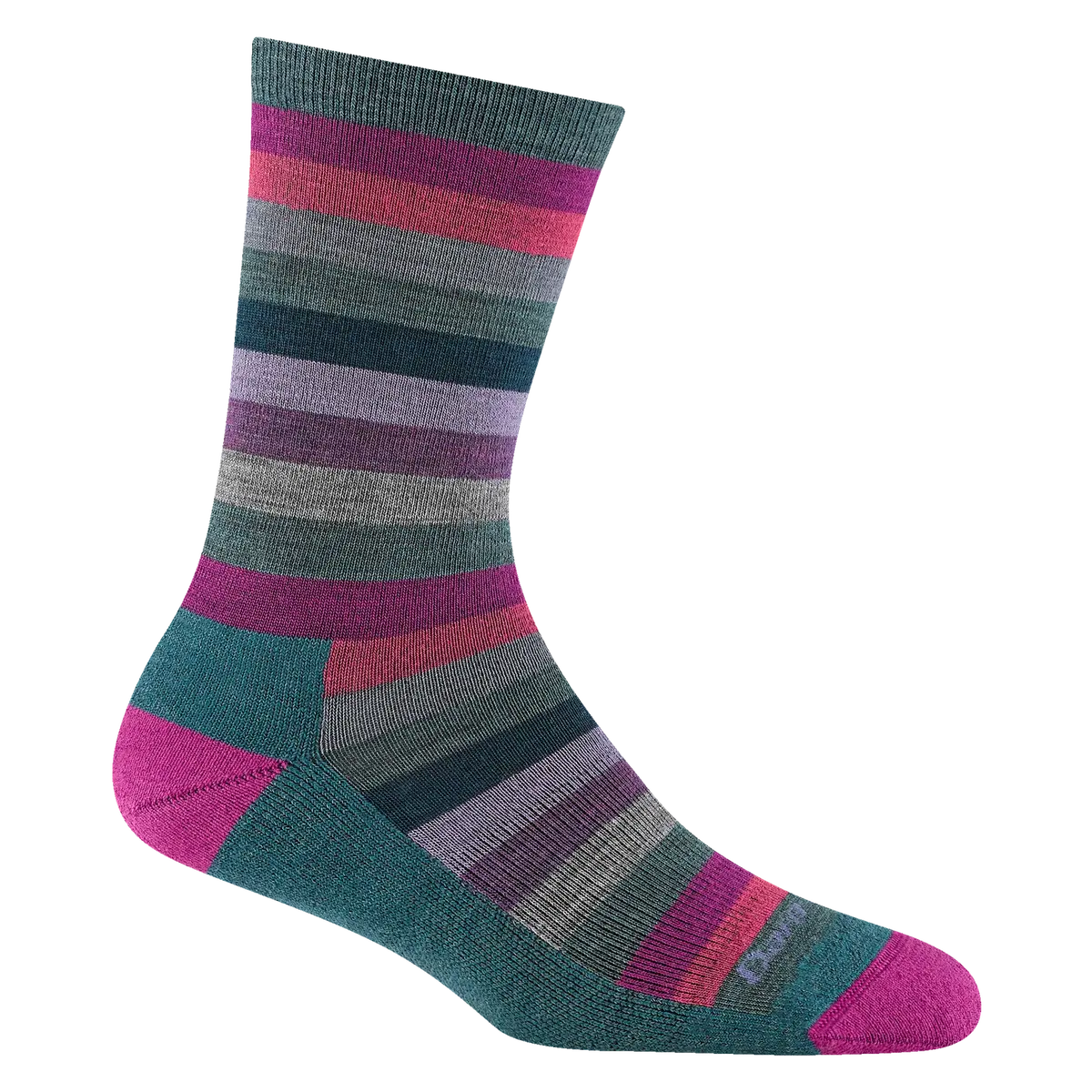 1644 Women's Mystic Stripe Crew Lightweight With Cushion 1