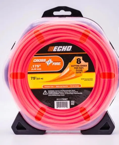 Echo Cross-Fire .175 Trimmer Line 1-Pound Donut (111 Feet) 311175067 1