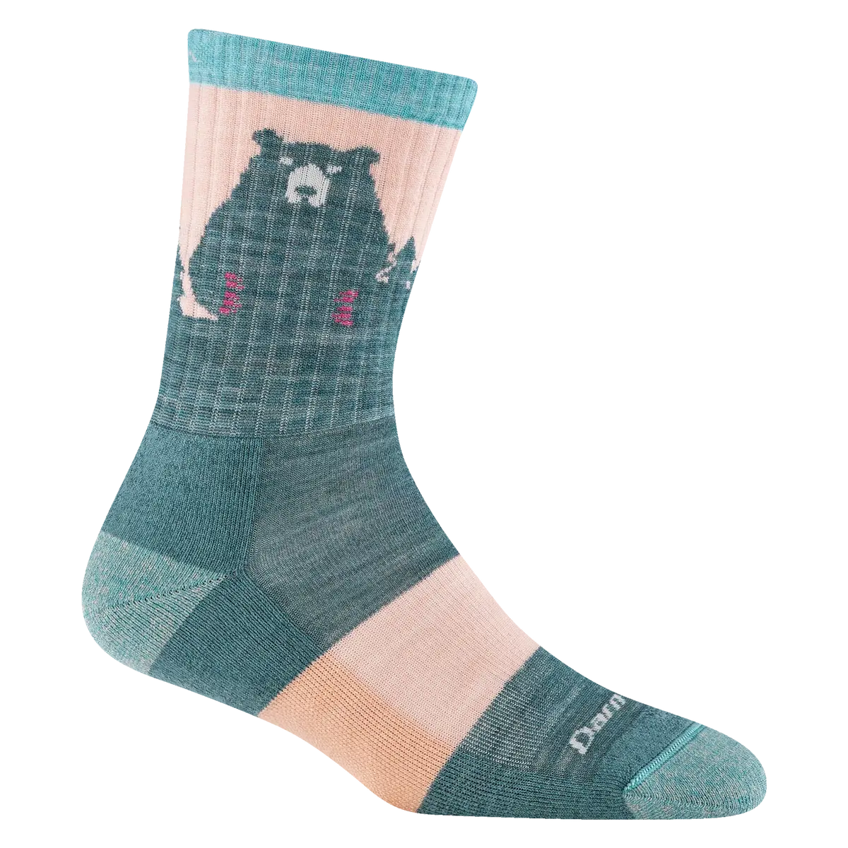 Women's Bear Town Micro Crew Lightweight Hiking Sock - Style 1970
