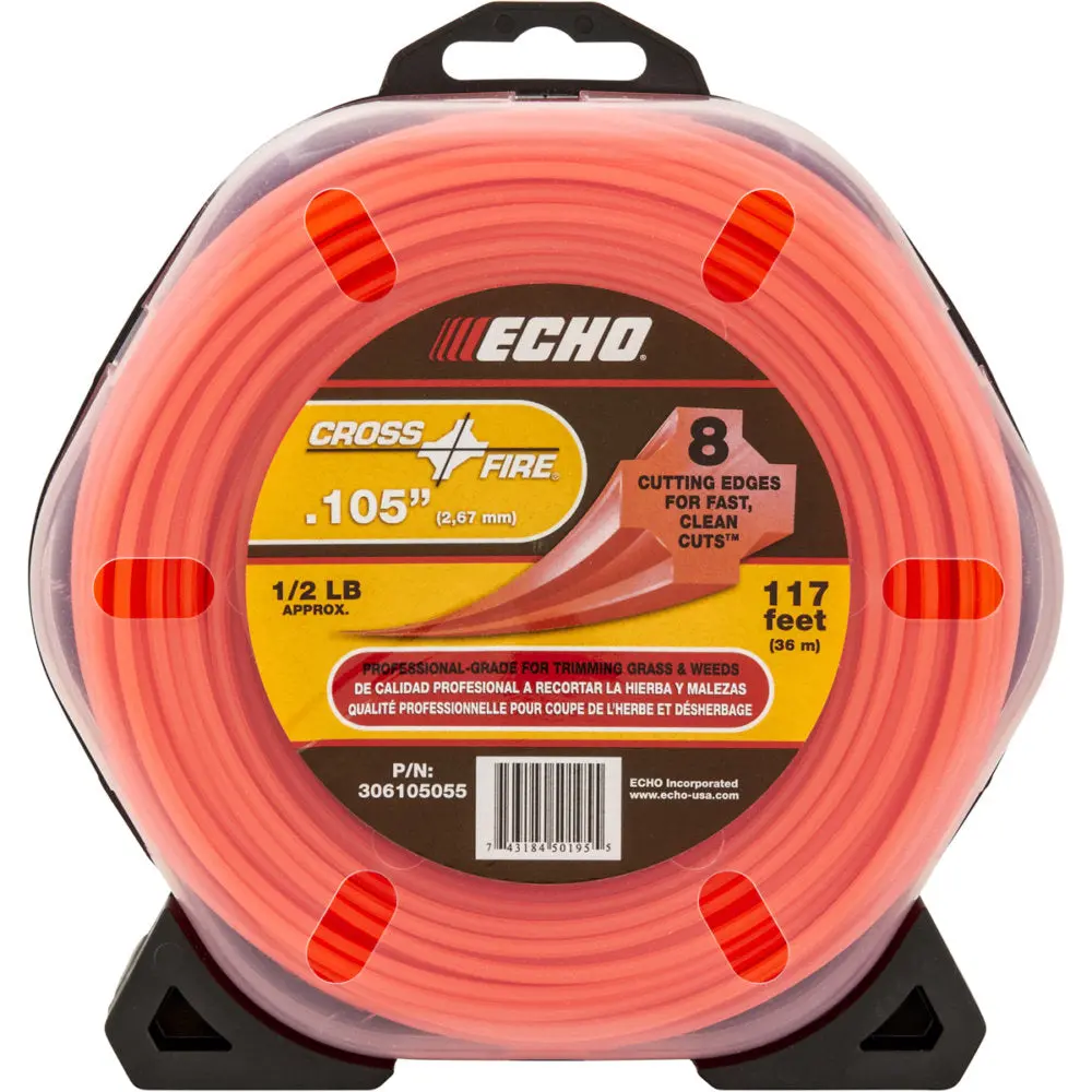 Echo Cross-Fire .105 Trimmer Line 1/2 Pound Donut (117 Feet) 306105055 1