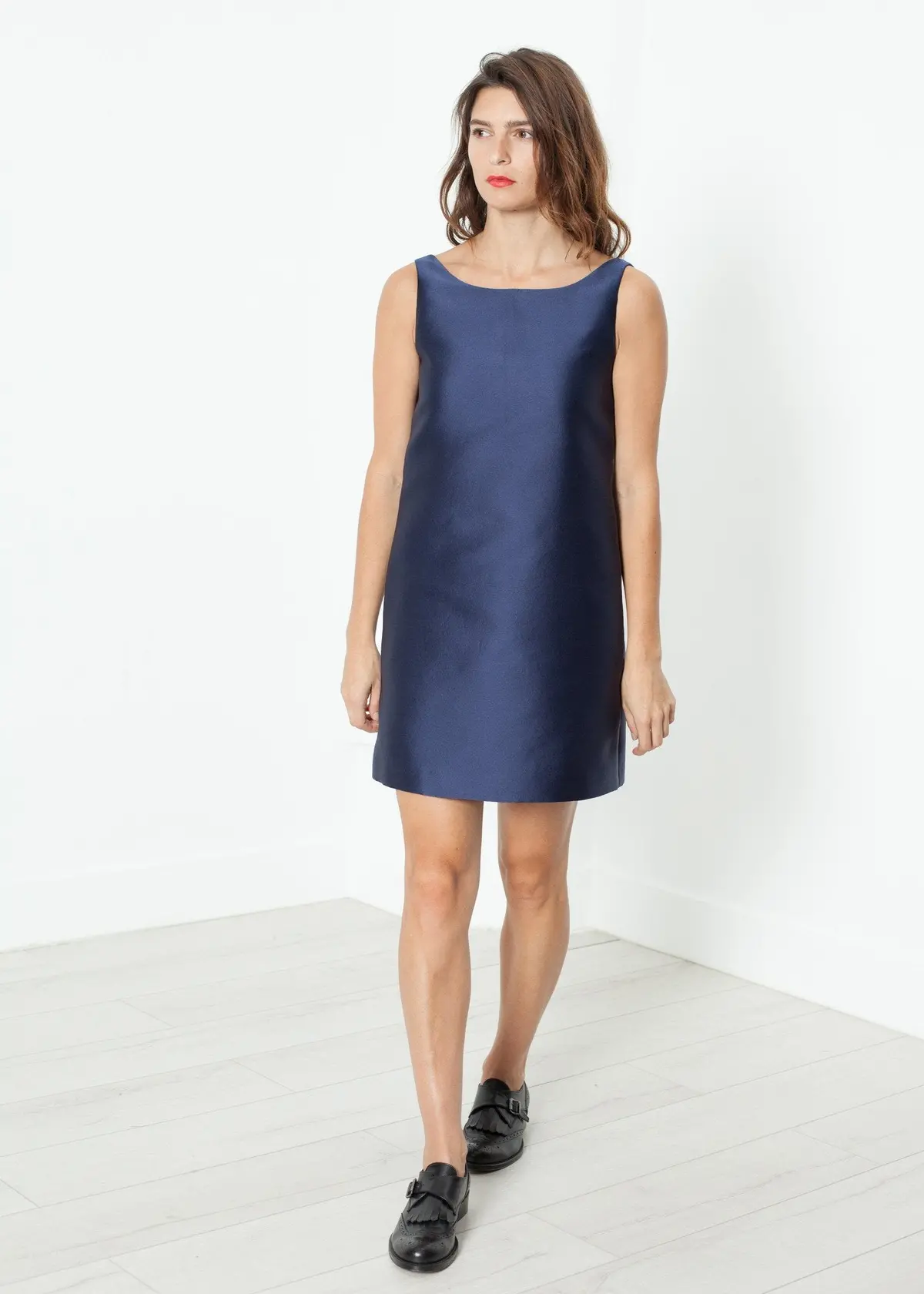 A-Line Mini Dress In Blue 5