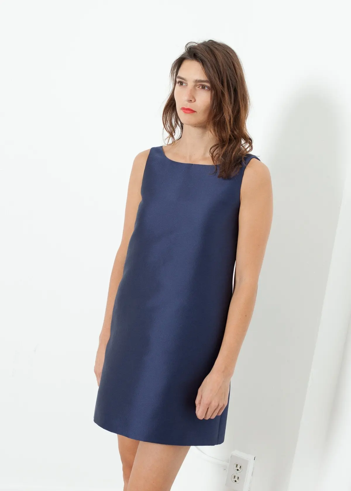 A-Line Mini Dress In Blue 4