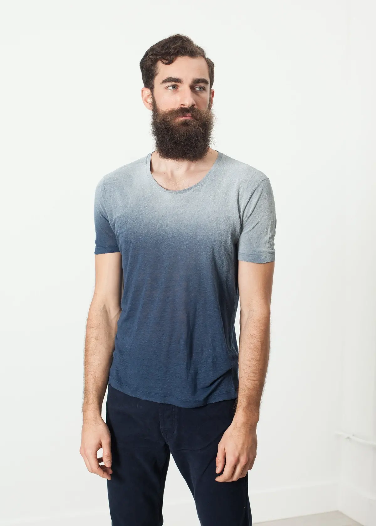 Overprint T-Shirt In Navy 1