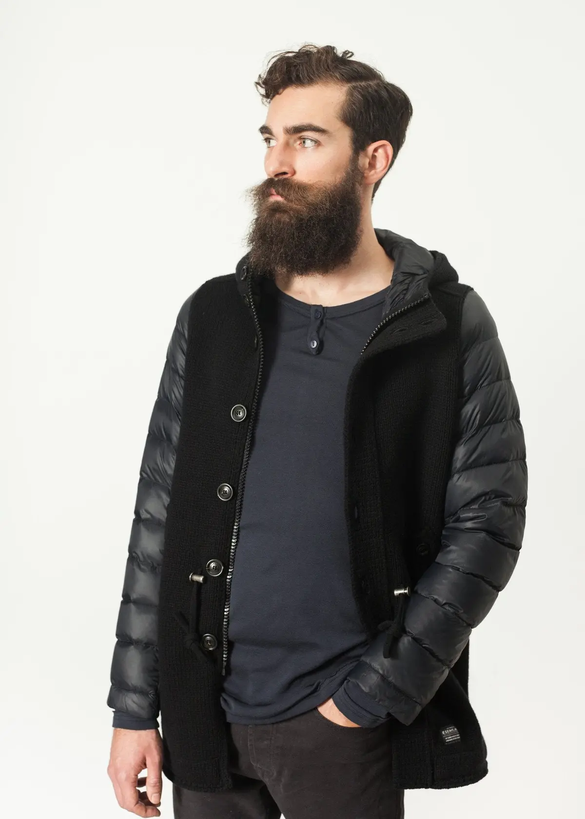 Hooded Parka In Black 1