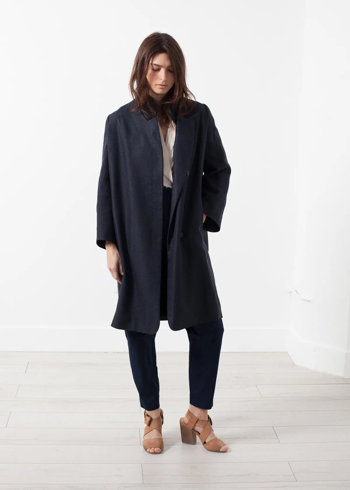 Woven Pleat Back Coat 2
