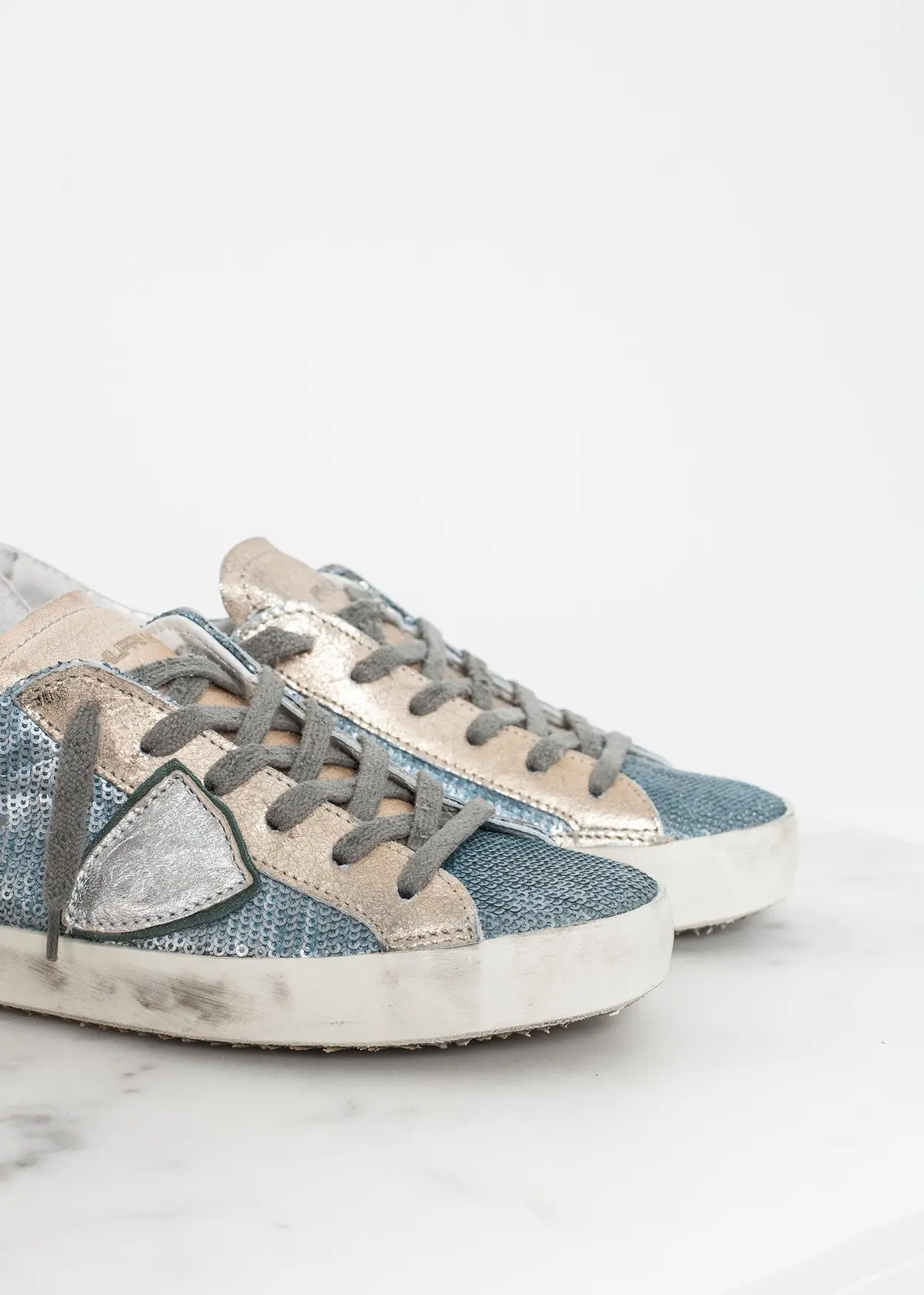 Metallic Sequin Low Top Sneaker 4