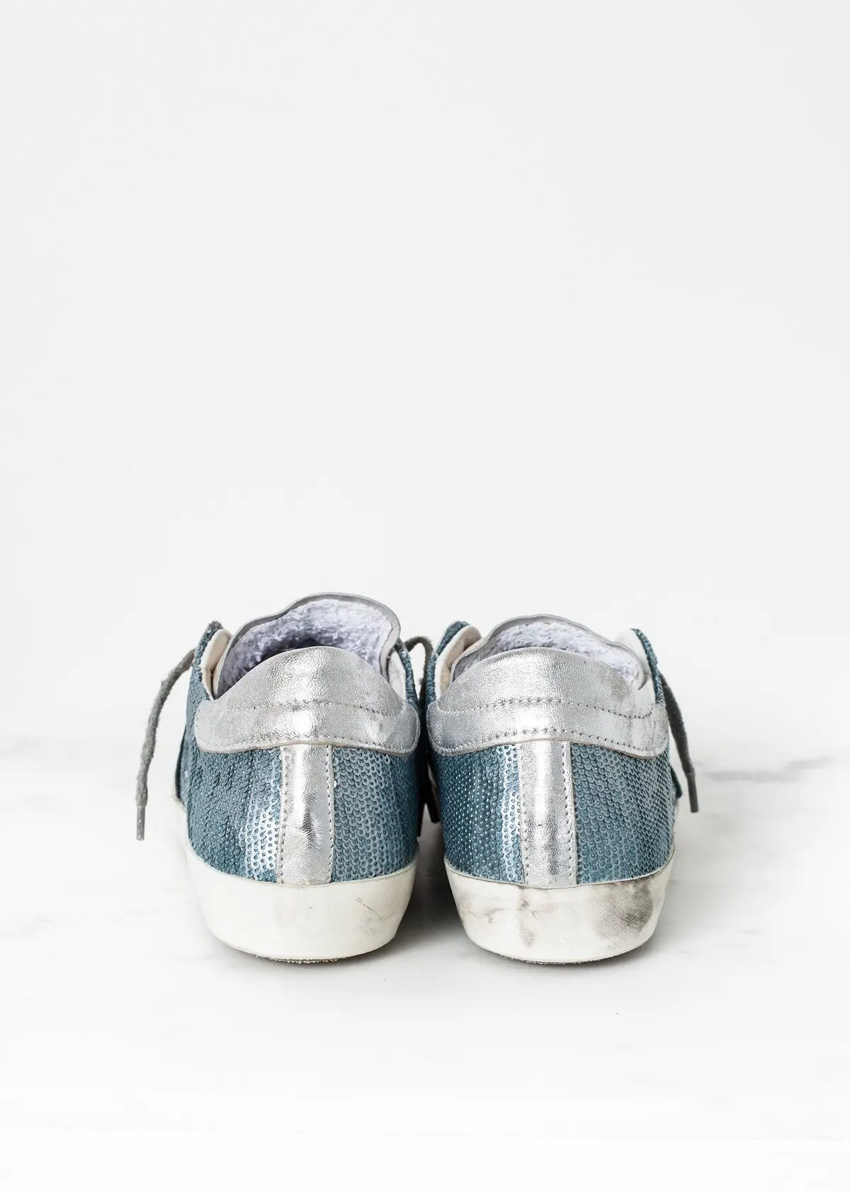 Metallic Sequin Low Top Sneaker 8