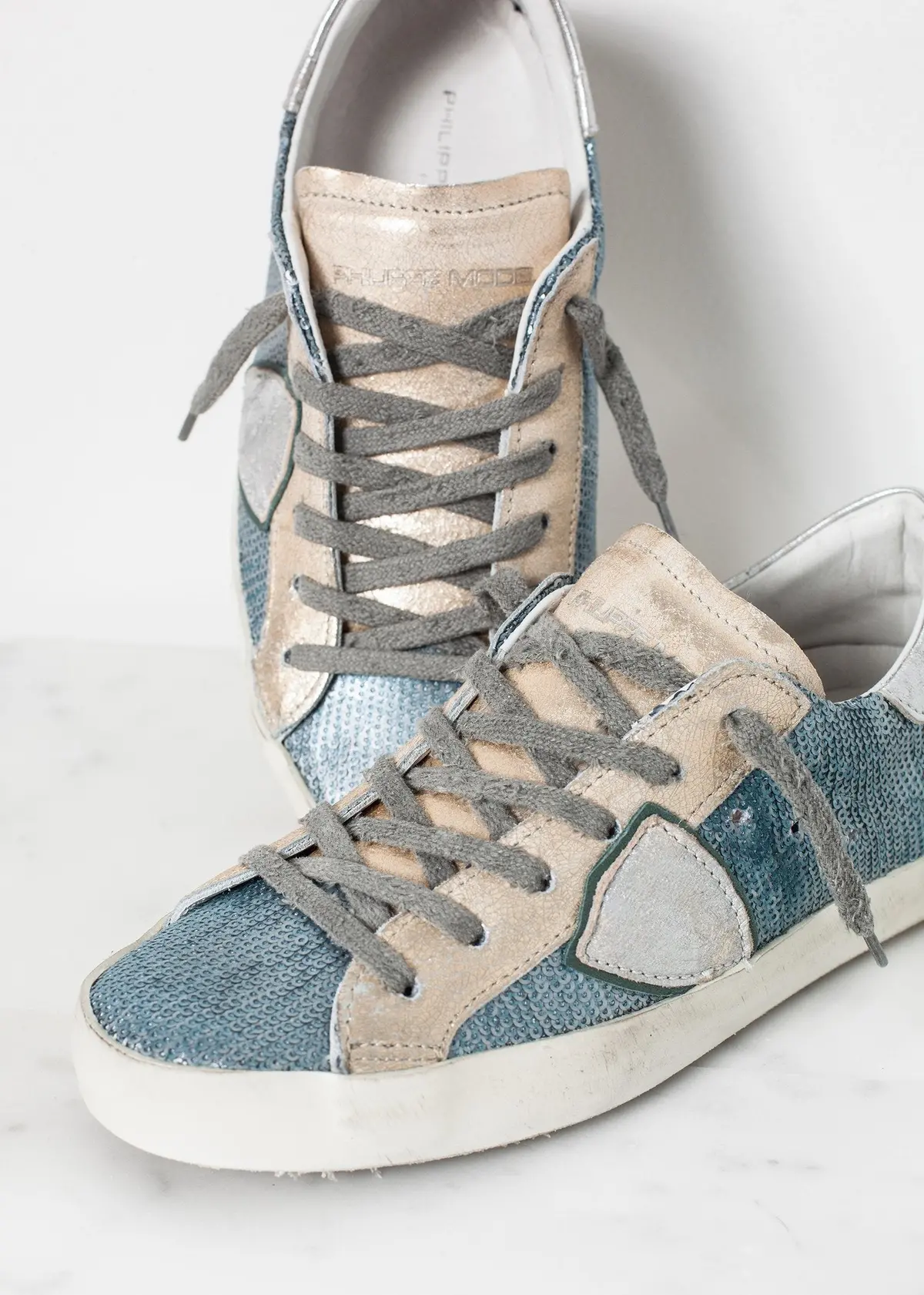 Metallic Sequin Low Top Sneaker 2
