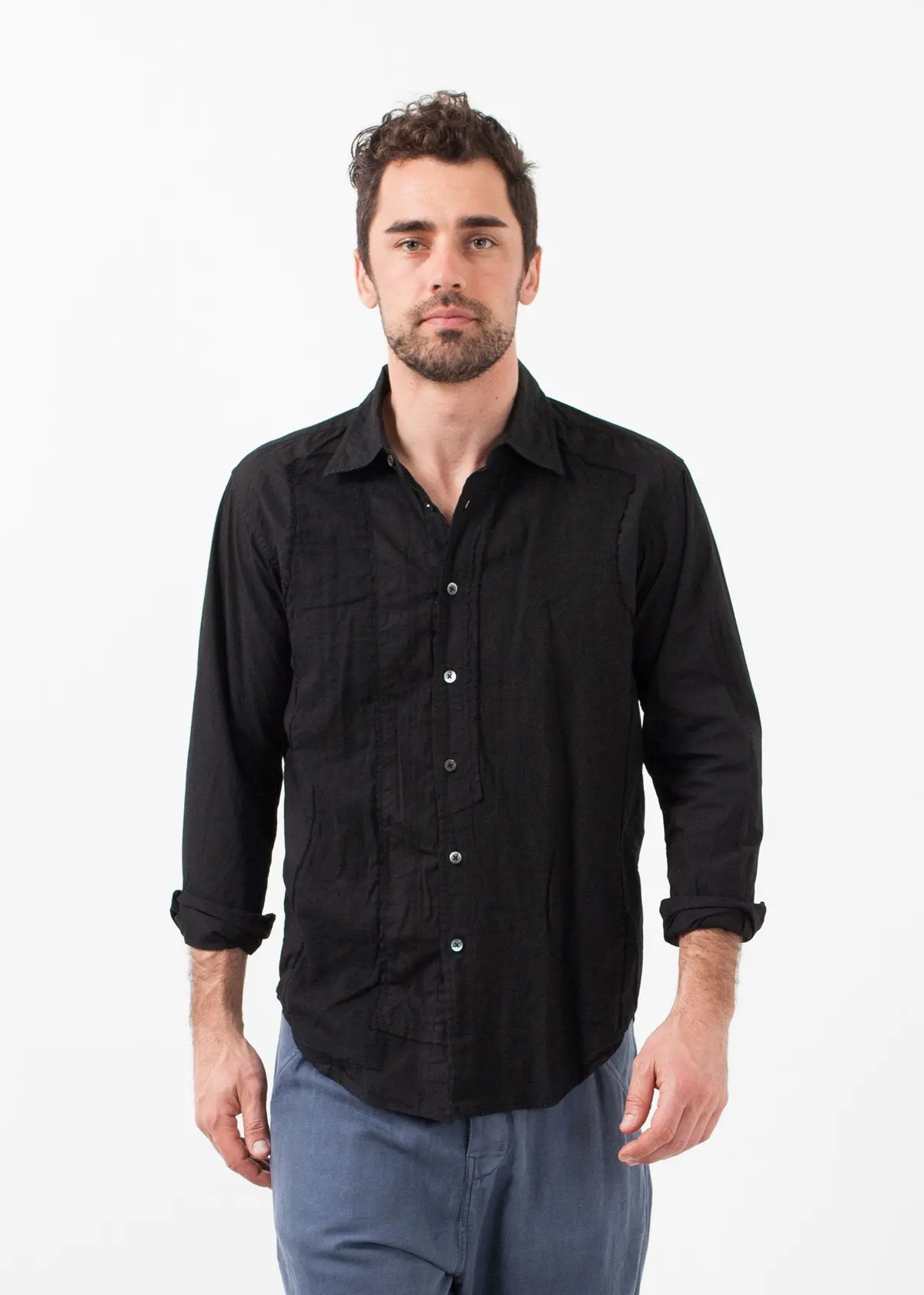 Block Button Up 1