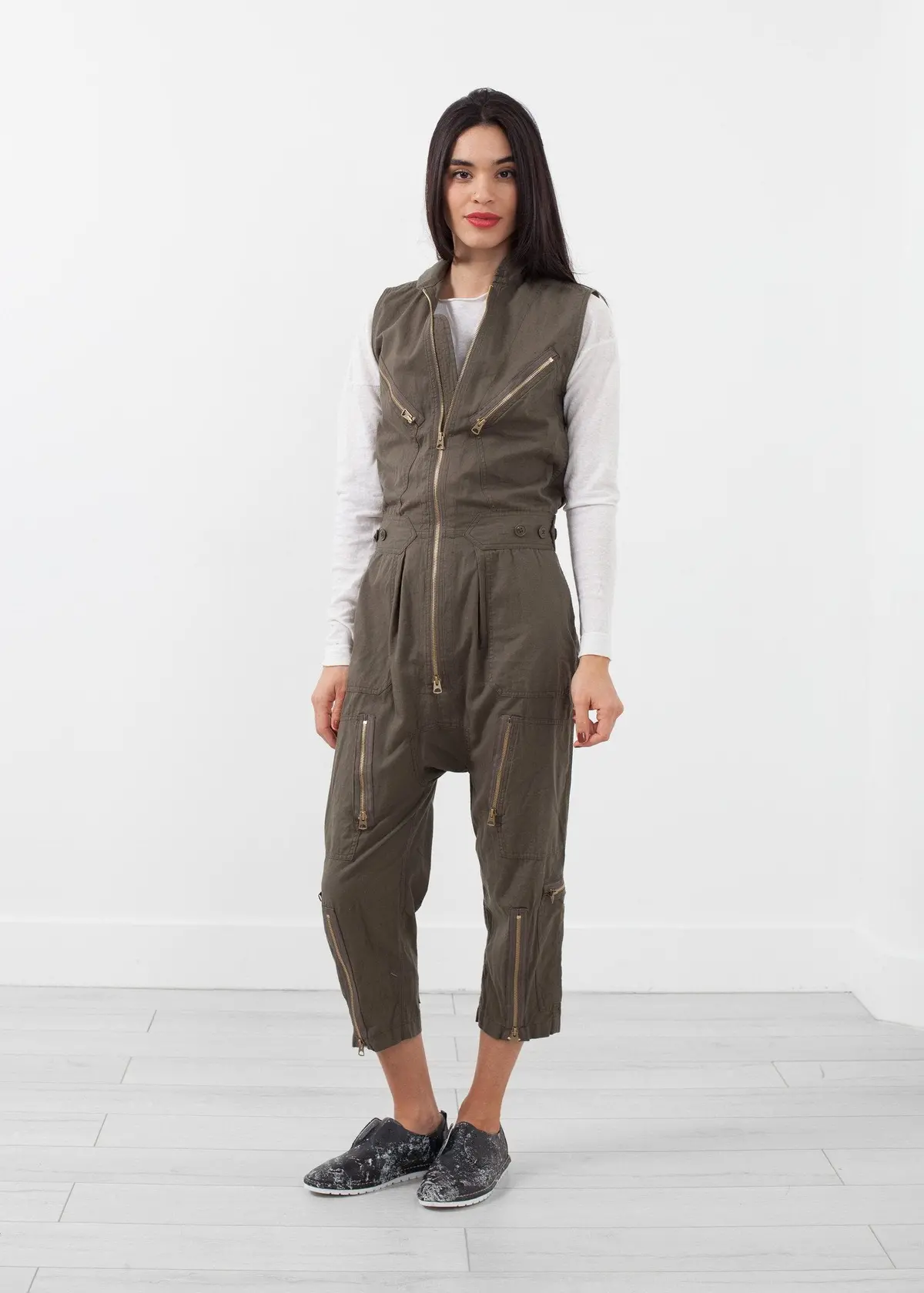 Sleeveless Harem Flightsuit 2