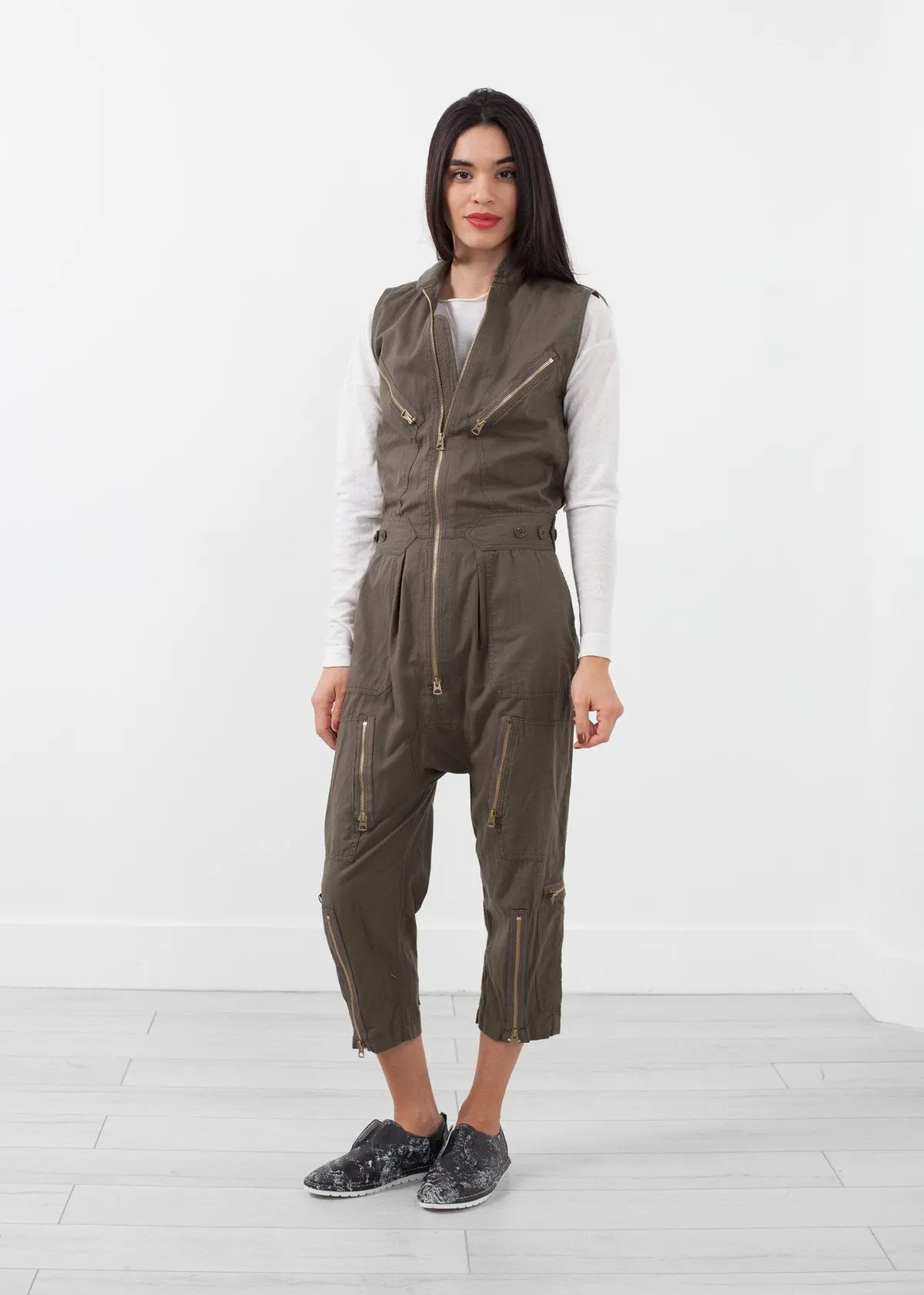 Sleeveless Harem Flightsuit 6