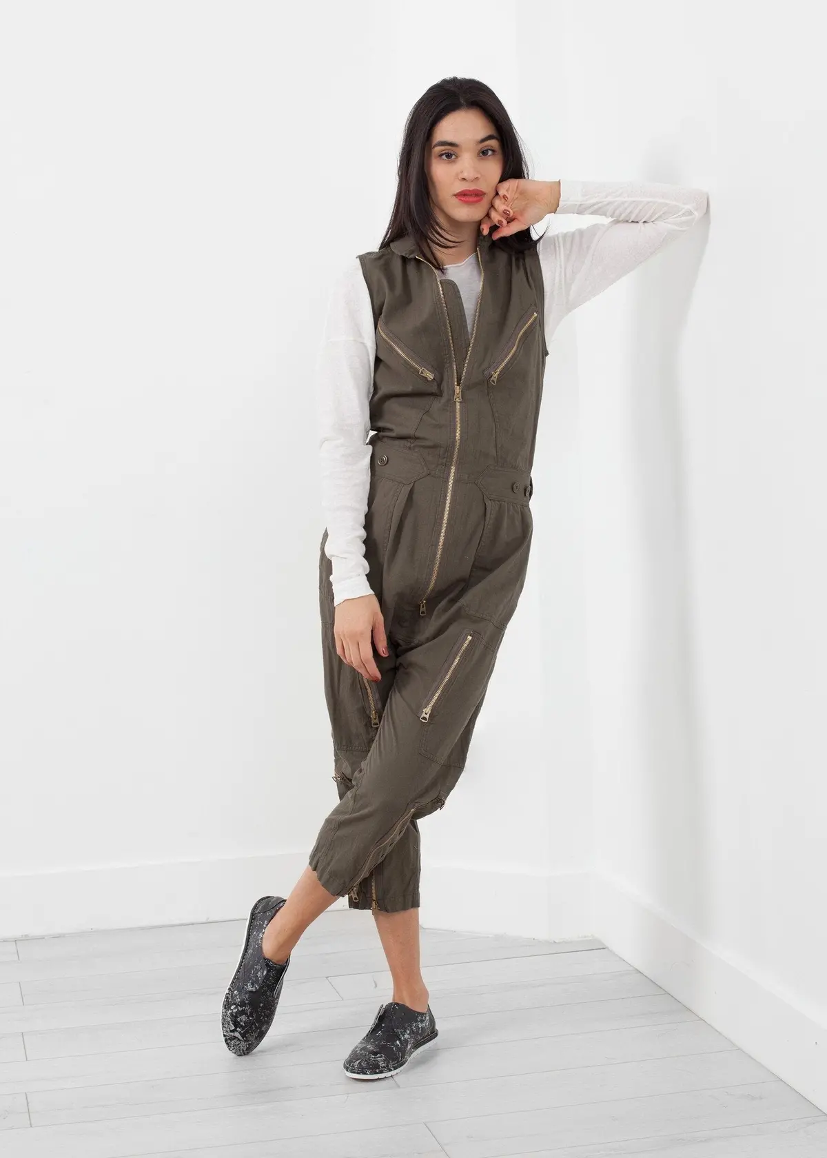 Sleeveless Harem Flightsuit 3