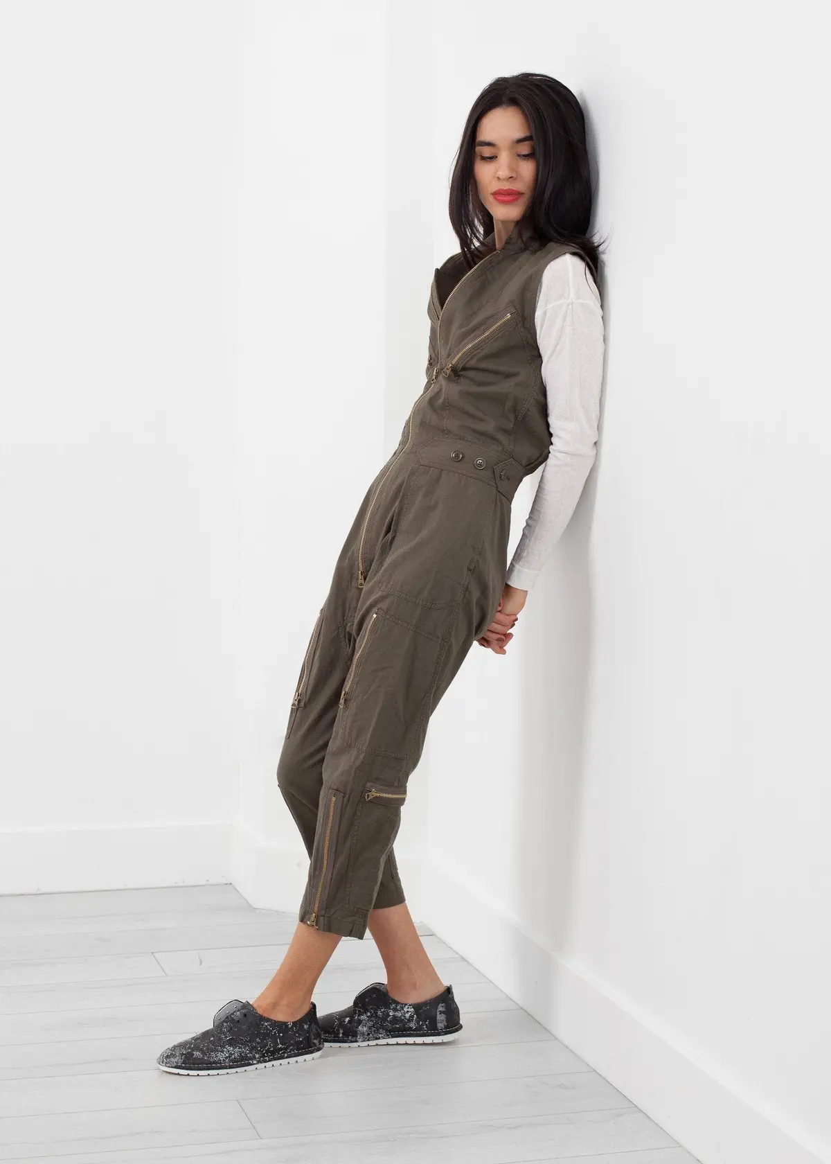 Sleeveless Harem Flightsuit 4