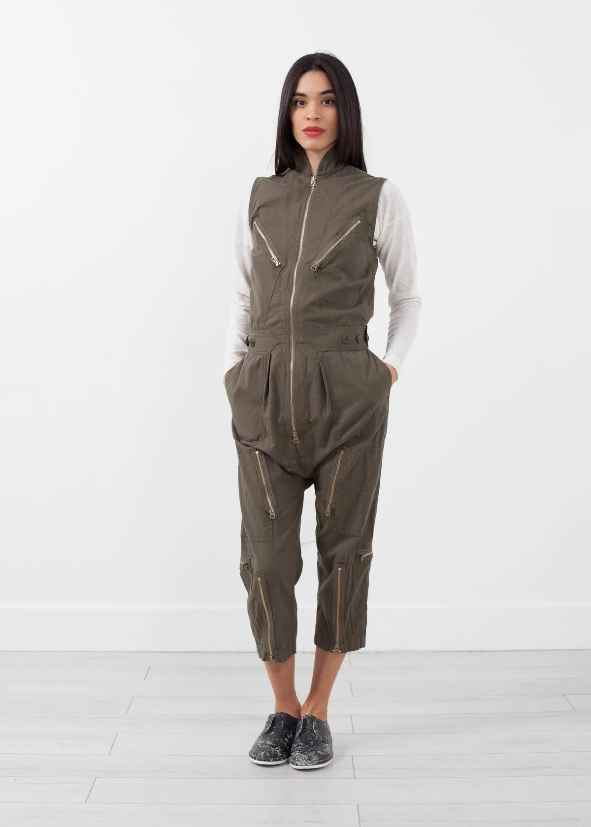 Sleeveless Harem Flightsuit 5