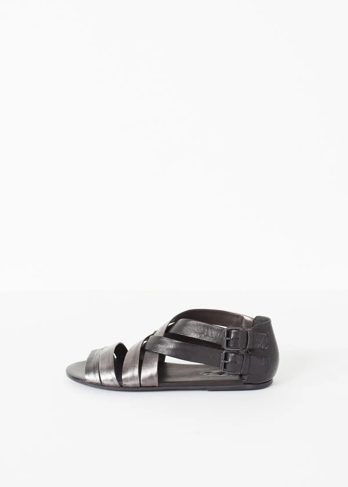 Wrap Sandal In Black/Steel 4