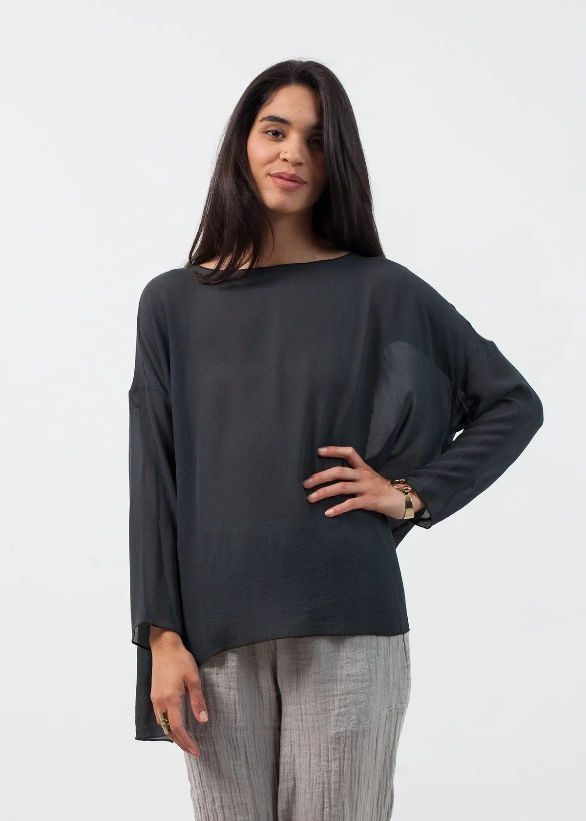 Hand Dyed Silk Top 5