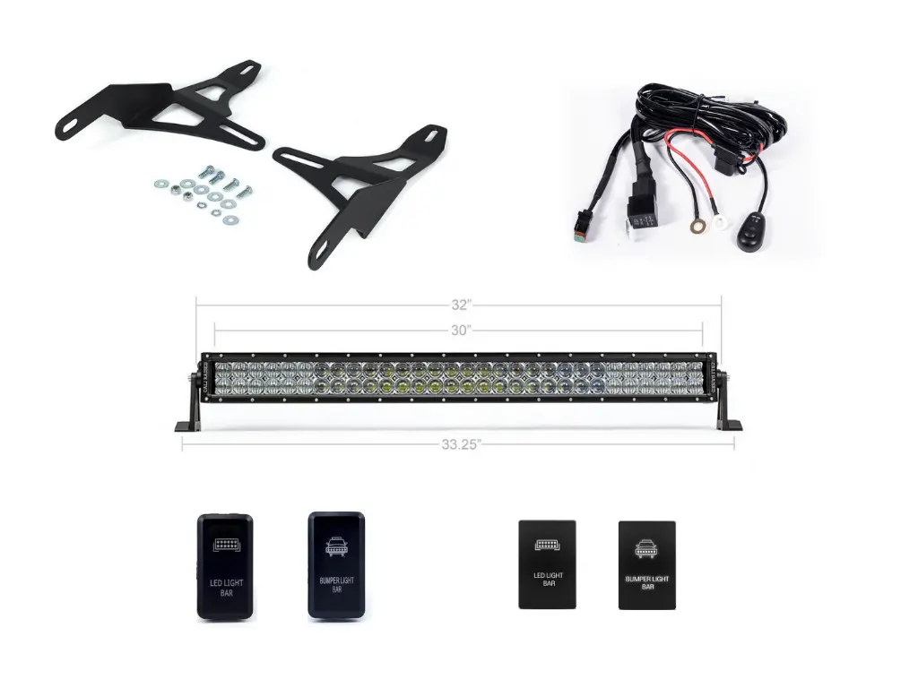 Cali Raised Led - 32" Lower Bumper Hidden Led Light Bar Kit - Toyota Tacoma (2016-2023) 2