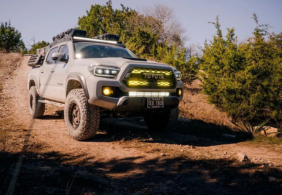 Cali Raised Led - 32" Upper Grille Led Light Bar Brackets Kit - Toyota Tacoma (2016-2023) 1