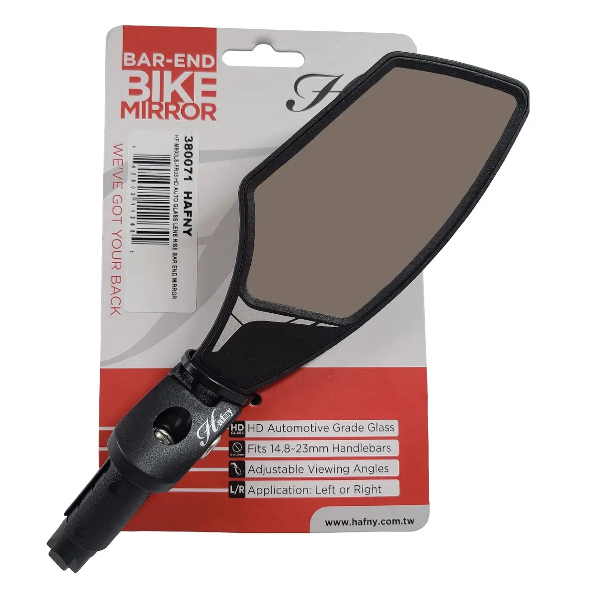Hafny Hf-M900ls-Fr03 Hd Automotive Glass Lens Rise Bar End Mirror 1